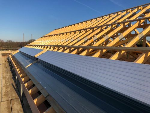 Click Here To Enlarge This Photo Of Herne Bay Sports Hub - Kingspan Kingzip Standing Seam Composite Roofing System
