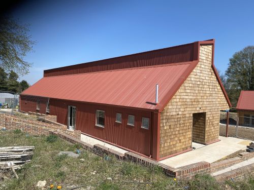 Click Here To Enlarge This Photo Of 3inch Profile Plastisol Coated colour Terracotta corrugated steel Roofing and Cladding sheets