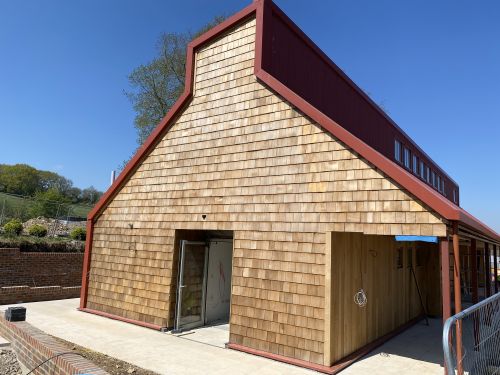 Click Here To Enlarge This Photo Of 3inch Profile Plastisol Coated colour Terracotta corrugated steel Roofing and Cladding sheets