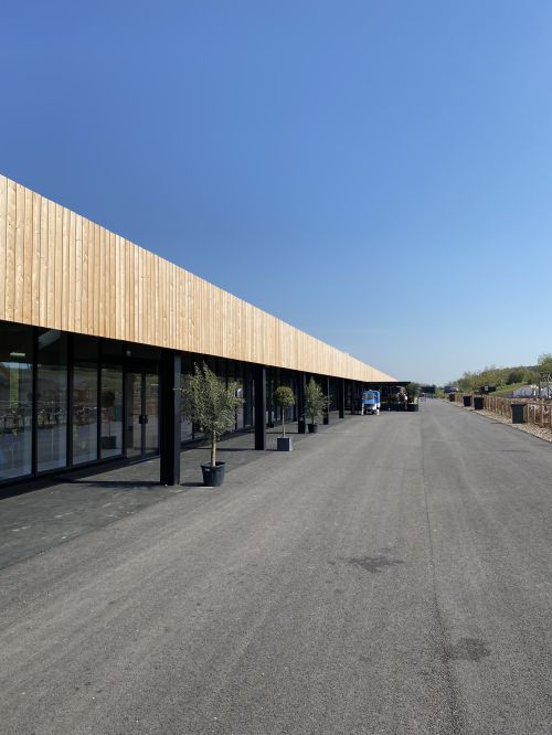 Click Here To Enlarge This Photo Of Betteshanger Country Park - Untreated Siberian Larch Kiln Dried Vertical Cladding & Kingspan KS1000 MicroRib AWP Horizontal Wall Cladding