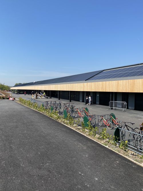 Click Here To Enlarge This Photo Of Betteshanger Country Park - Untreated Siberian Larch Kiln Dried Vertical Cladding & Kingspan KS1000 MicroRib AWP Horizontal Wall Cladding