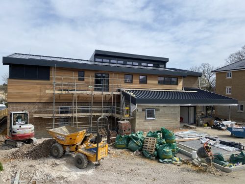 Click Here To Enlarge This Photo Of South Sutton Healthcare - Ash & Lacy Ash Zip Aluminium Acoustic Built up Roofing System
