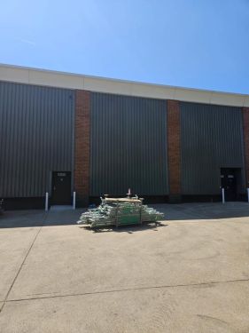 Click Here To Enlarge This Photo Of Roof Refurbishment - Brett Martin Mansafe Non Fragile GRP, Giromax Roof Coat & Euroclad Reverse Profile Cladding